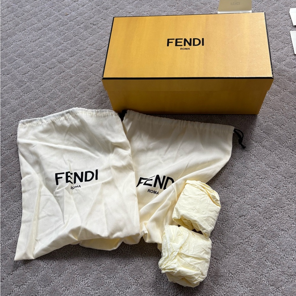 Fendi Black Leather “feel” Slides - size 36 - Picture 8 of 11